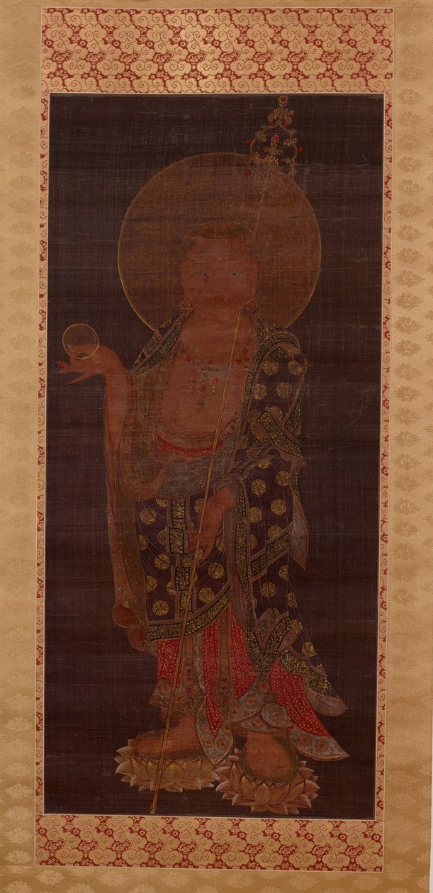 Bodhisattva Kshitigarbha (Jijang bosal), Spätes 13. oder frühes 14. Jahrhundert von Korean School