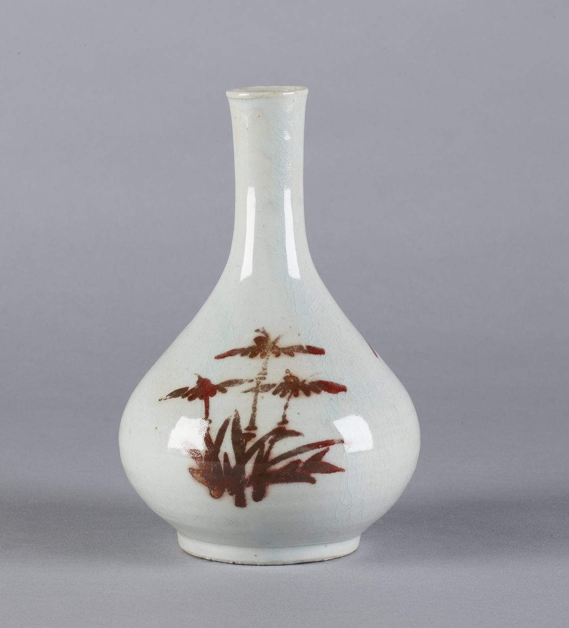 Flasche mit Blumendesign, Yi-Dynastie von Korean School