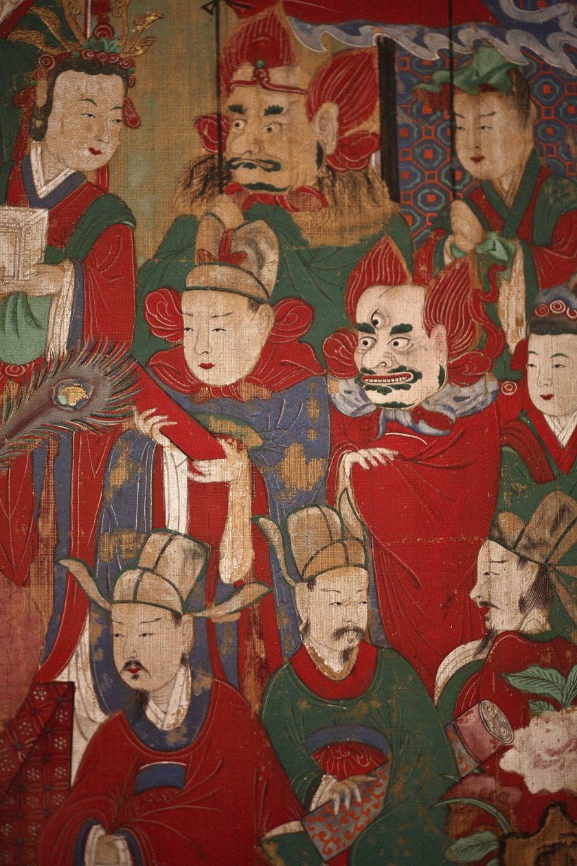 Byeonseong, der sechste König der Hölle (Detail), 1798 von Korean School