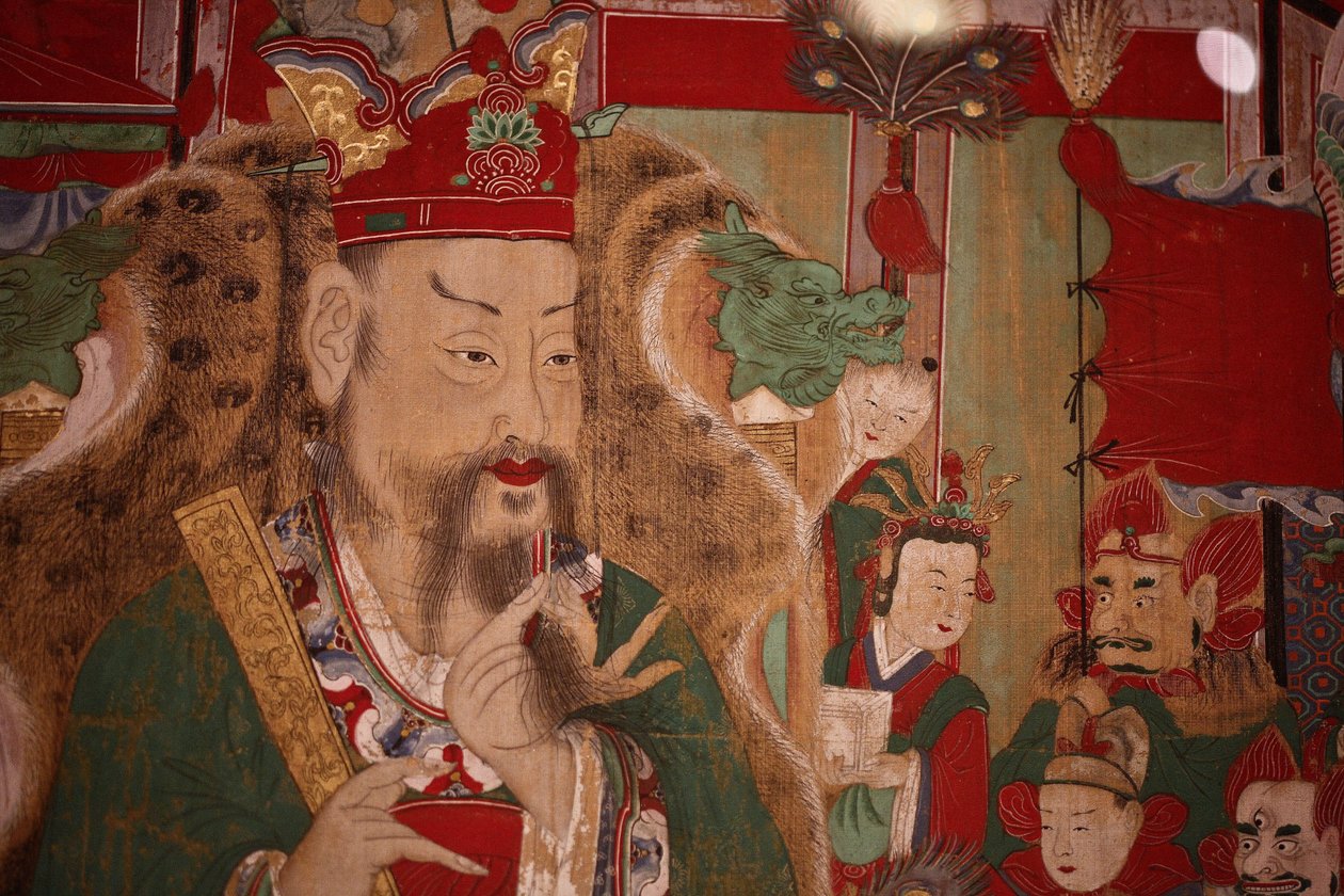 Ogwan, der vierte König der Hölle (Detail), 1798 von Korean School