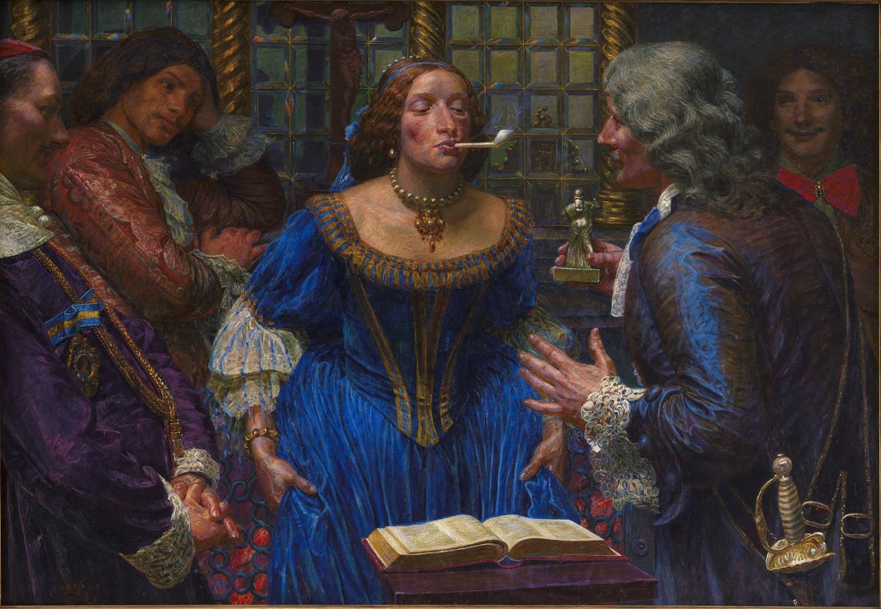 Königin Christina im Palazzo Corsini von Kristian Zahrtmann