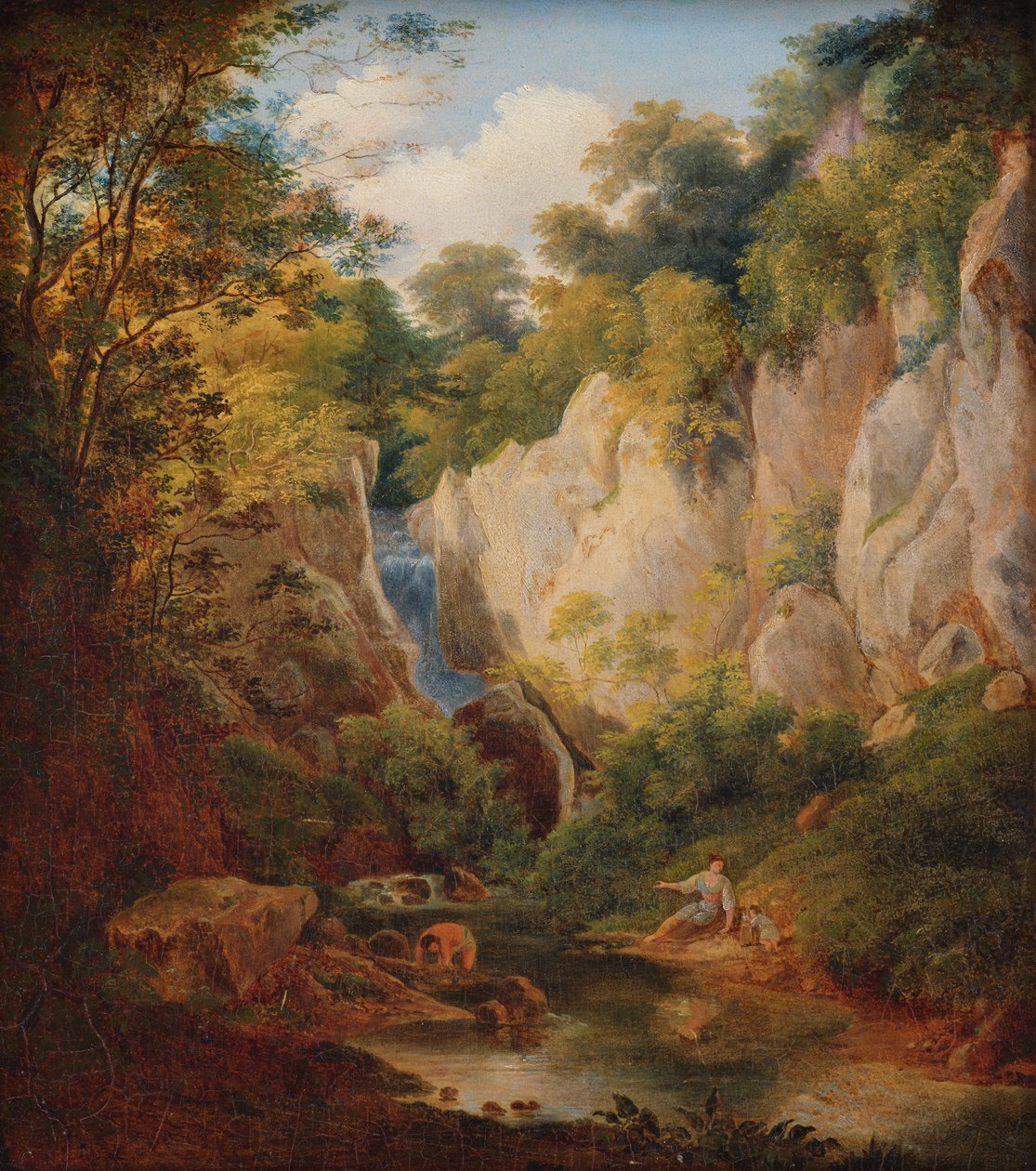Landschaft mit Schlucht von Károly Markó d. Ä.