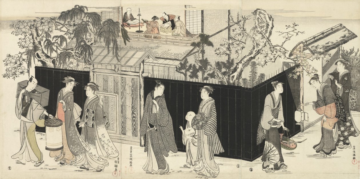 Rückkehr von einer Dichterversammlung, ca. 1785-89 von Kubo Shunman