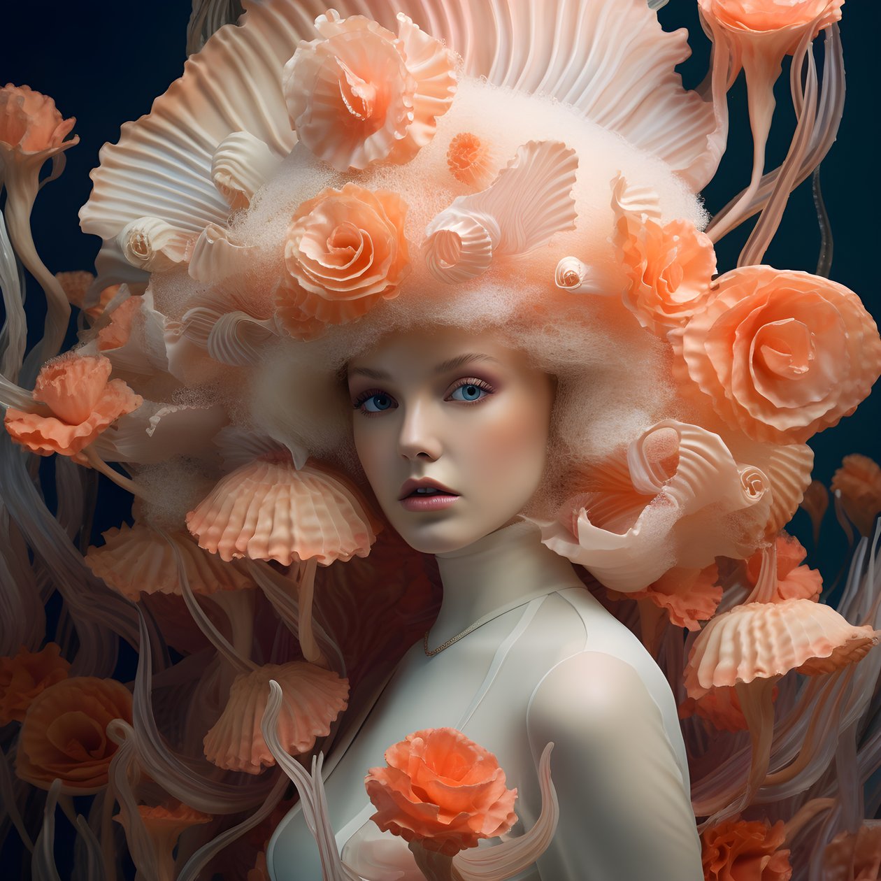 Porträt der Unterwasser-Anemonen Göttin von Kurt Heppke