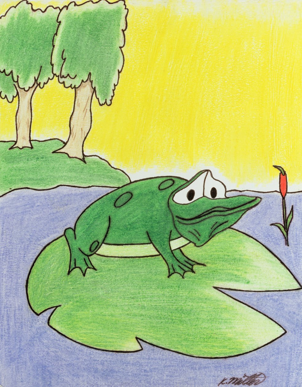 Seerosenfrosch, 2005 von Kurtis L. Miller