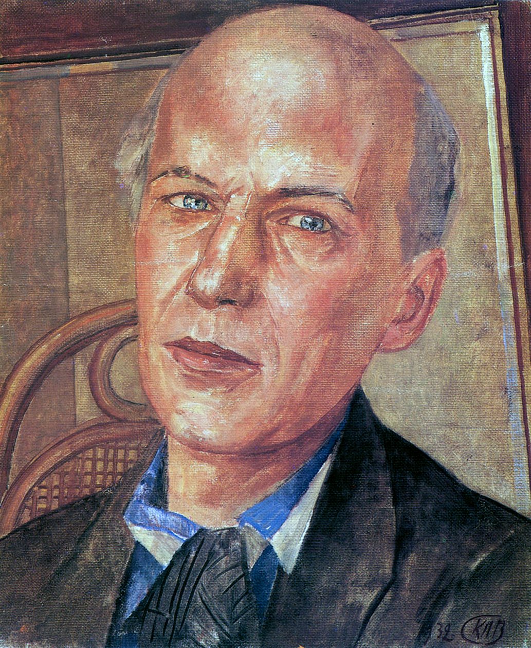 Porträt des Dichters Andrei Bely, 1880-1934, 1932 von Kuzma Sergeyevich Petrov Vodkin