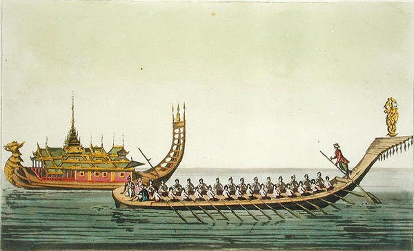 Burmesische Schiffe, Illustration aus 
