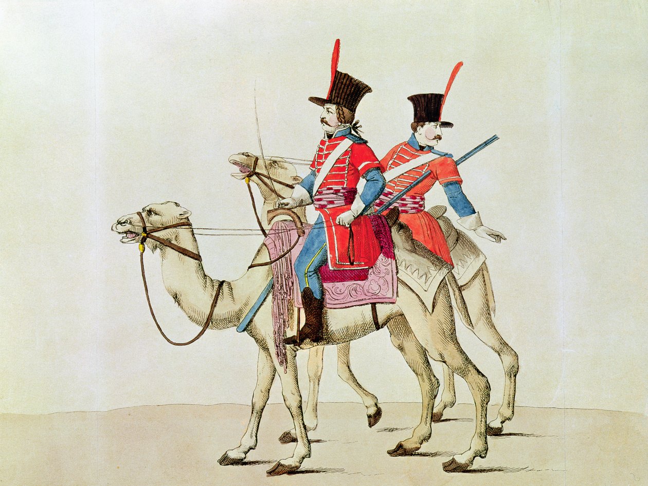 Soldaten des Dromedarregiments, 1839 von Laderer