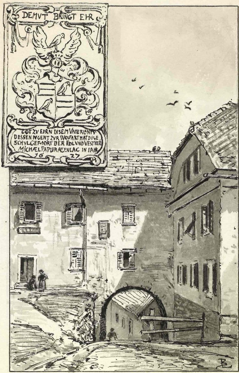 Alte Schule in Skofja Loka von Ladislav Benesch