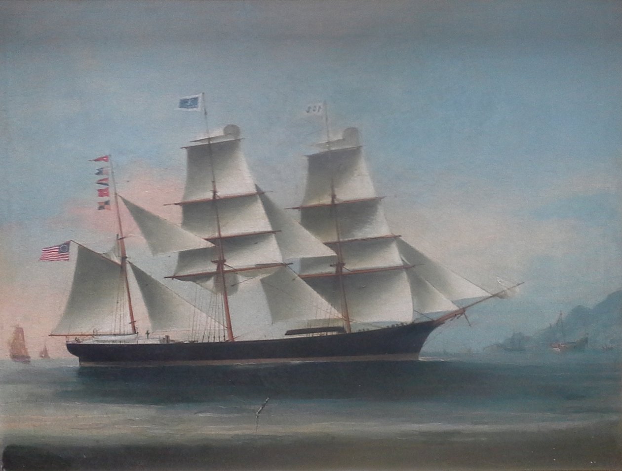Barque Dioscuren kommt 1885 in Hongkong an, von Lai Sung von Lai Sung