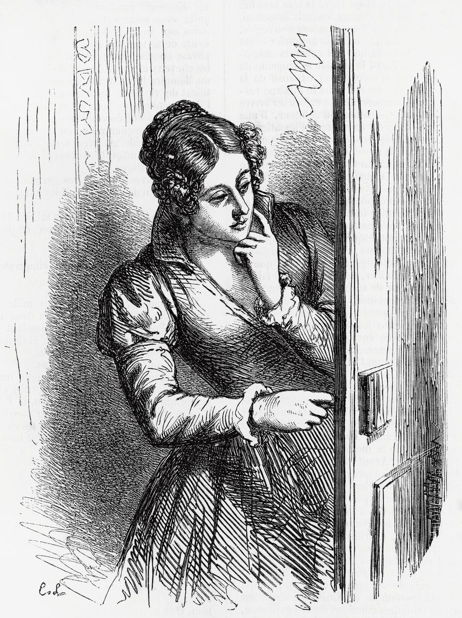 Illustration für Aufstieg und Fall von Cesar Birotteau, Roman von Honore de Balzac (1799-1850) aus der mehrbändigen Sammlung Die menschliche Komödie, Gravur von Laisne von Laisne Laisne