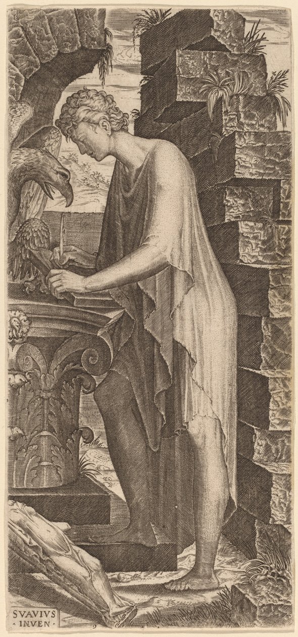 Heiliger Johannes der Evangelist von Lambert Suavius