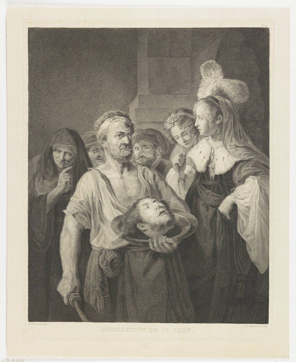 Salome erhält den Kopf von Johannes dem Täufer von Lambertus Antonius Claessens