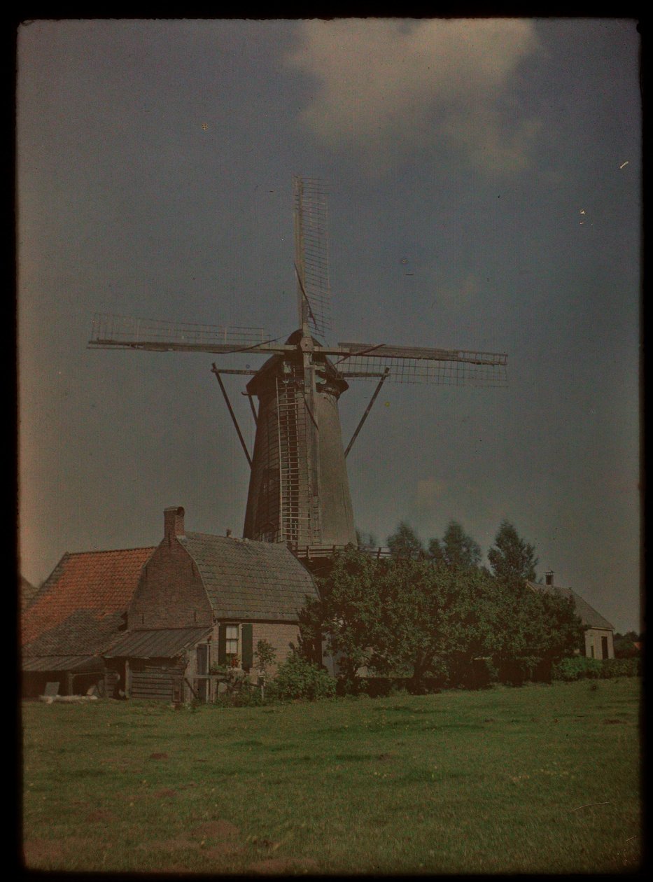 Mühle in der Ortschaft Het Klompje (oder: De Klomp), Zeist, an der Koppeldijk von Lambertus Hendrik van Berk