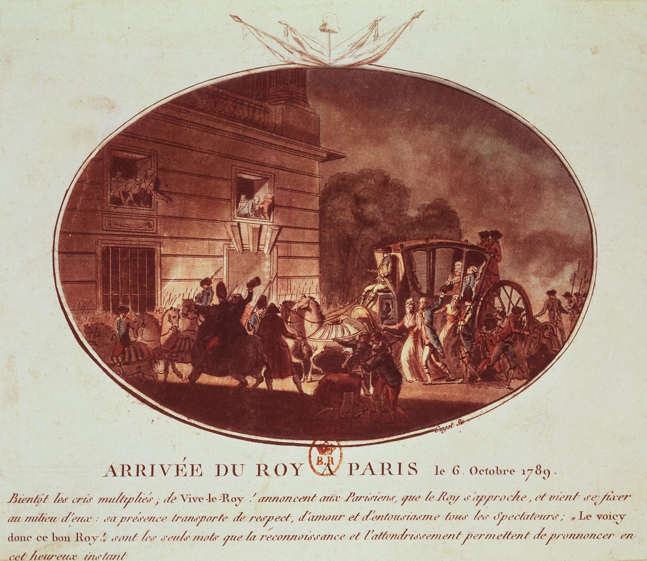 Die Ankunft des Königs in Paris am 6. Oktober 1789 von Laurent Guyot
