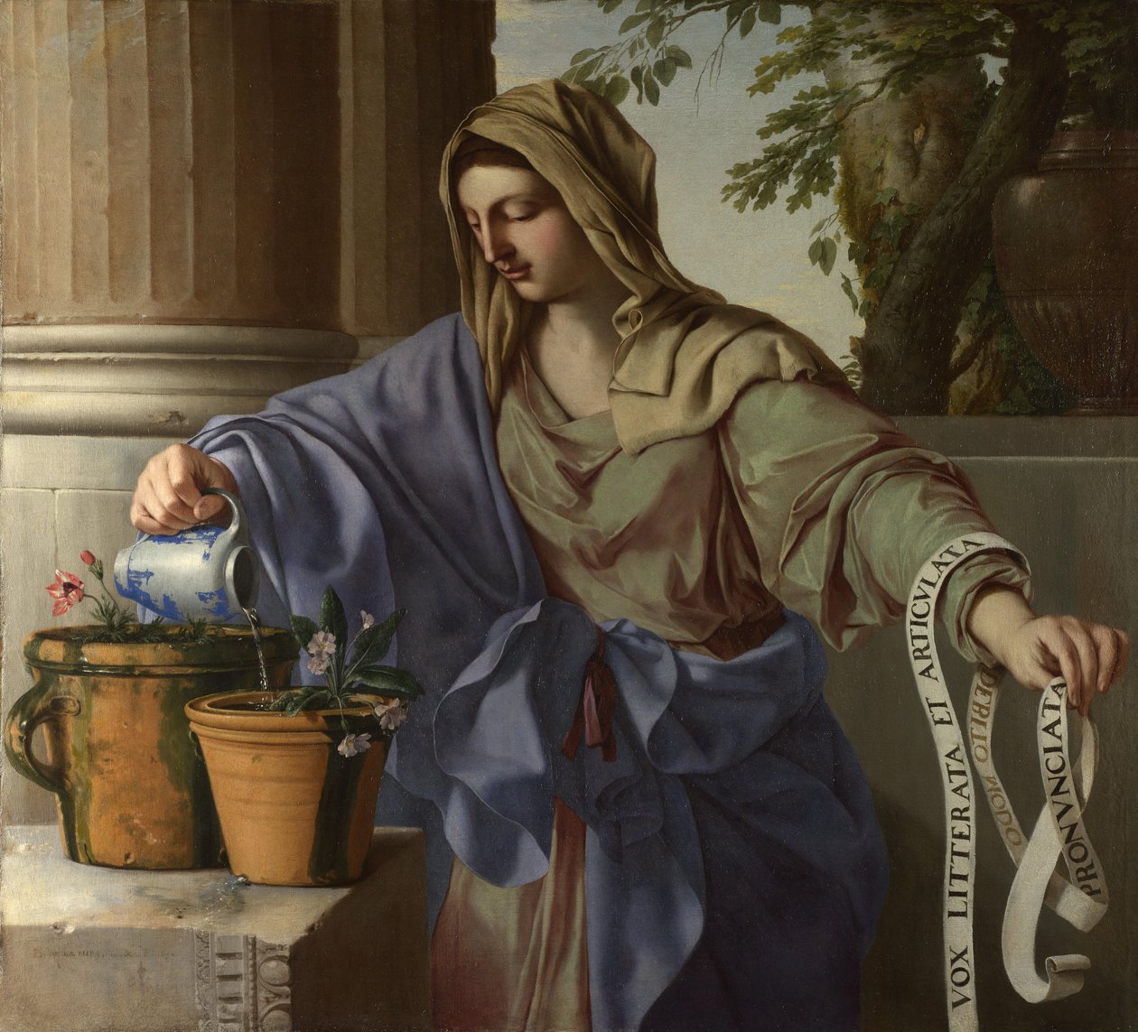Allegorie der Grammatik, 1650 von Laurent La Hyre de