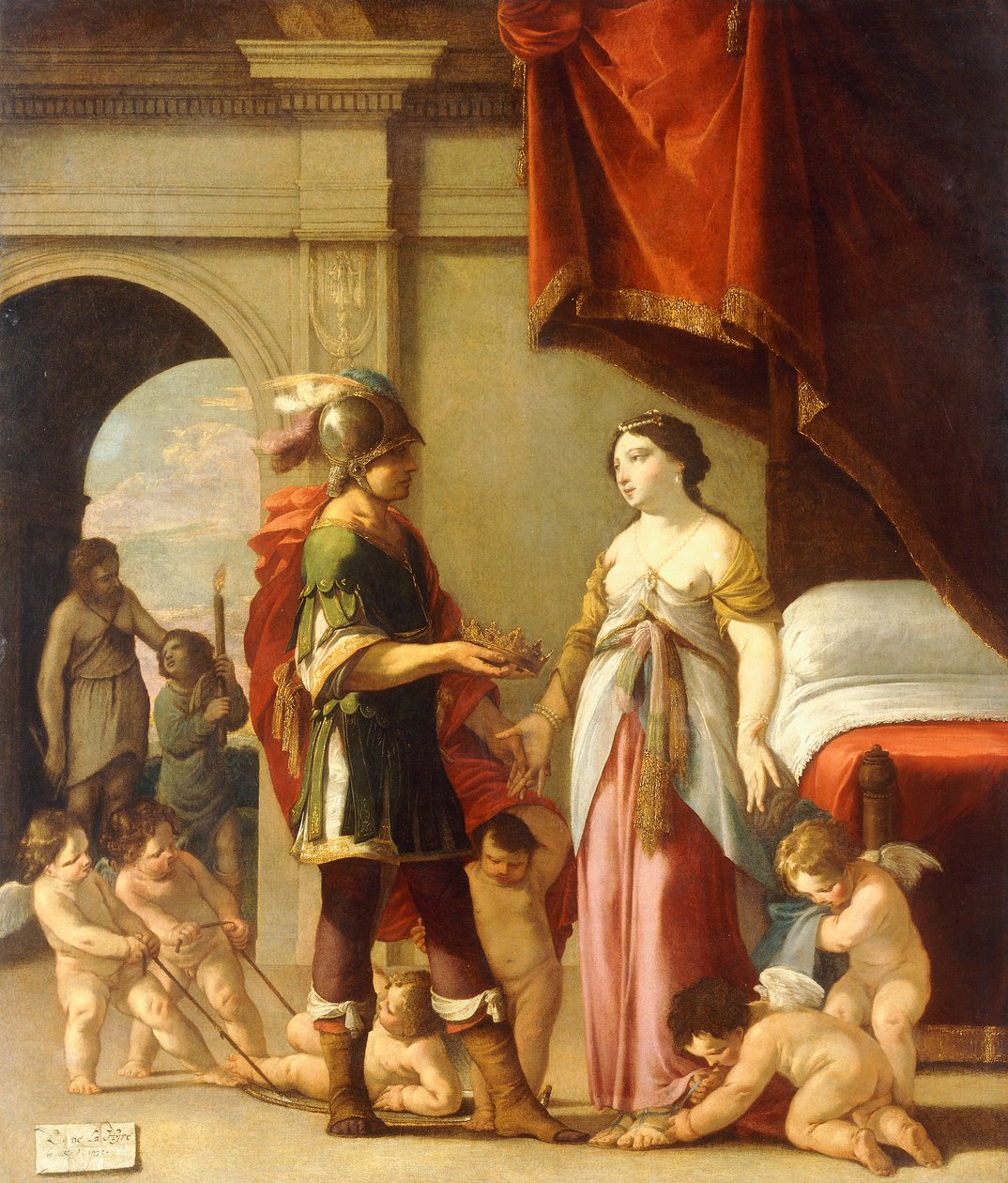 Alexander und Roxana, 1635 von Laurent de la Hyre