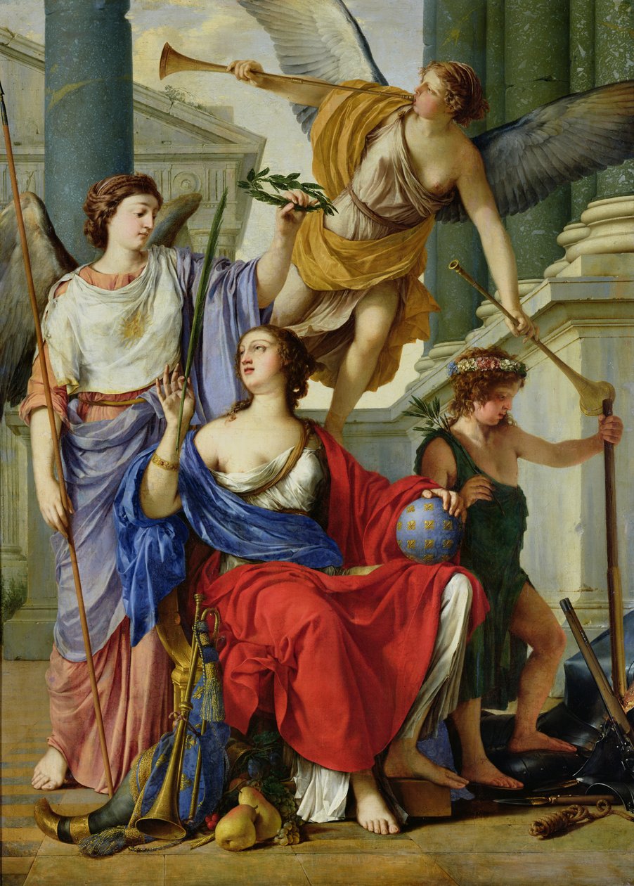 Allegorie der Regentschaft von Anna von Österreich, 1648 von Laurent de la Hyre