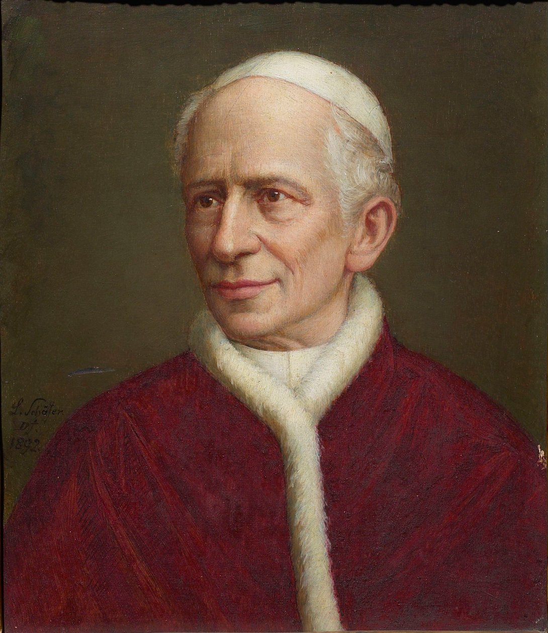 Porträt von Papst Leo XIII, 1892 von Laurenz Schäfer