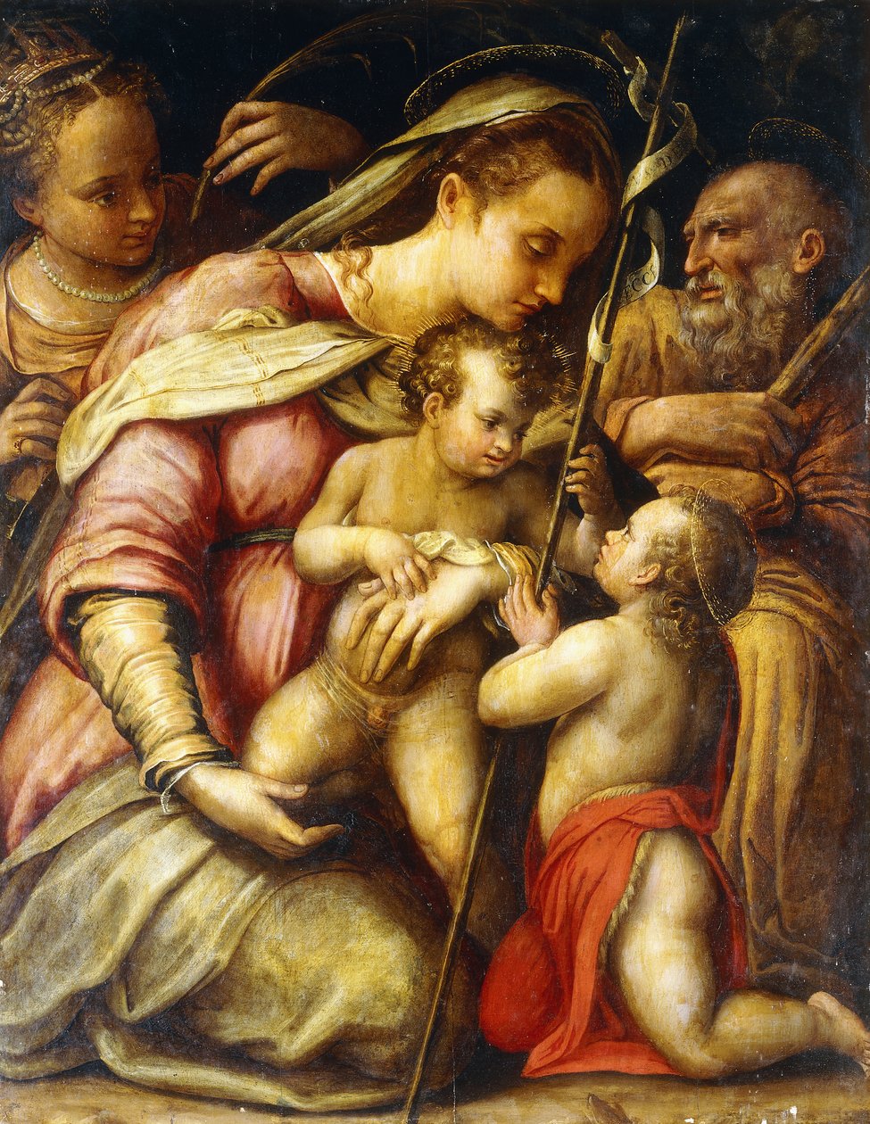 Die Heilige Familie mit dem kleinen Johannes dem Täufer und der Heiligen Katharina von Lavinia Fontana