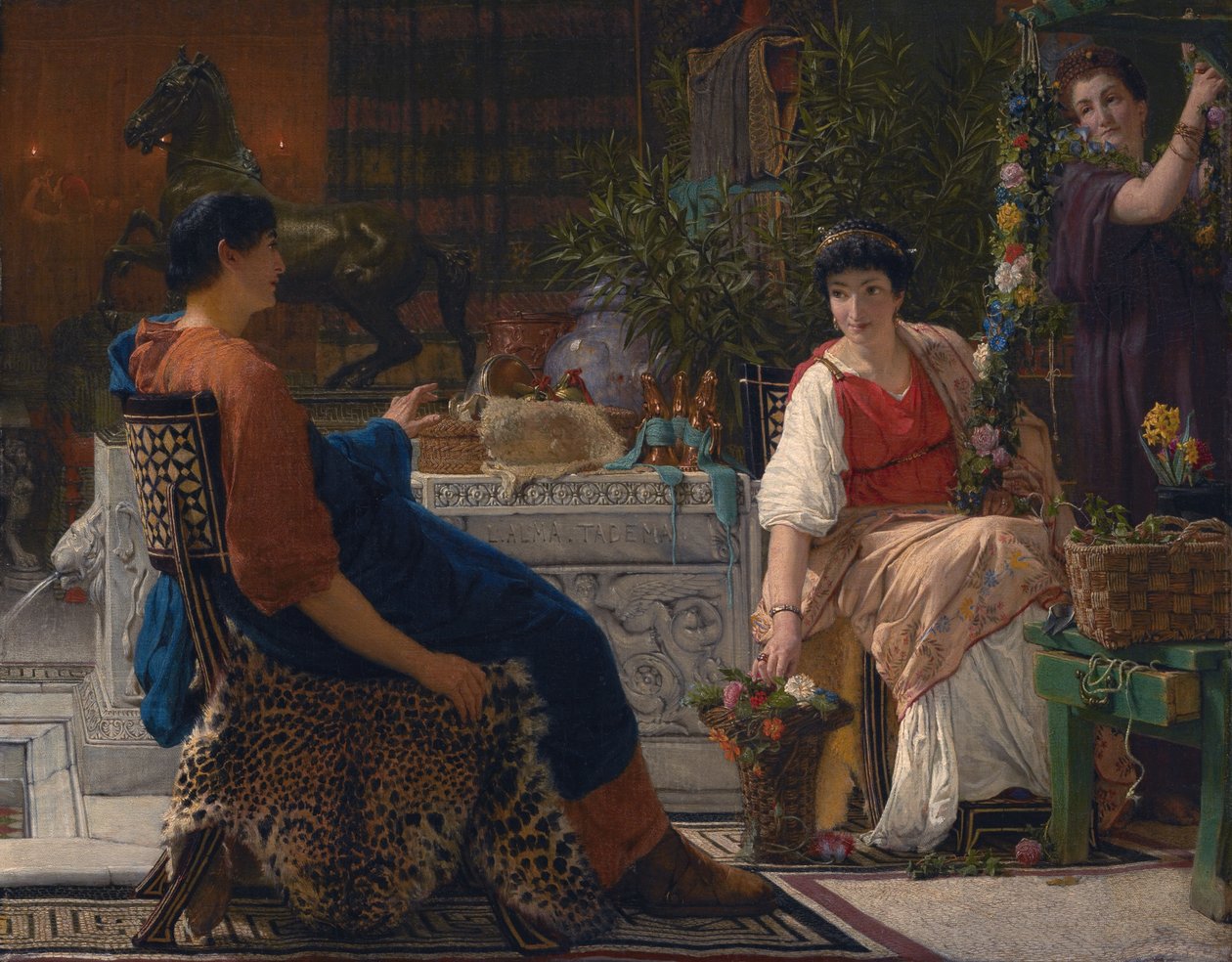 Vorbereitungen für die Festlichkeiten von Lawrence Alma Tadema