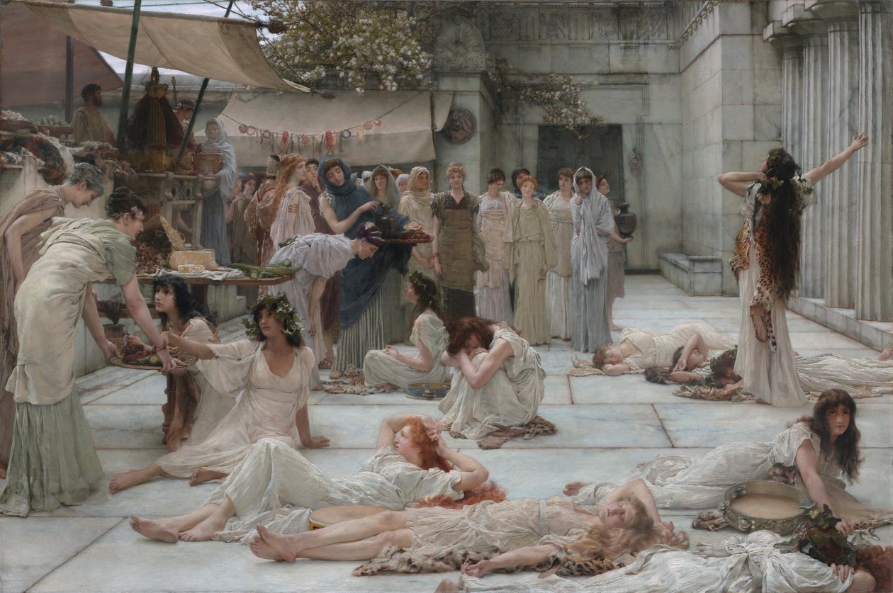 Die Frauen von Amphissa von Lawrence Alma-Tadema