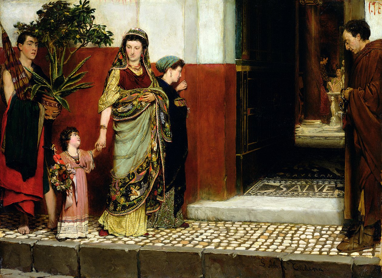 Rückkehr vom Markt von Lawrence Alma Tadema