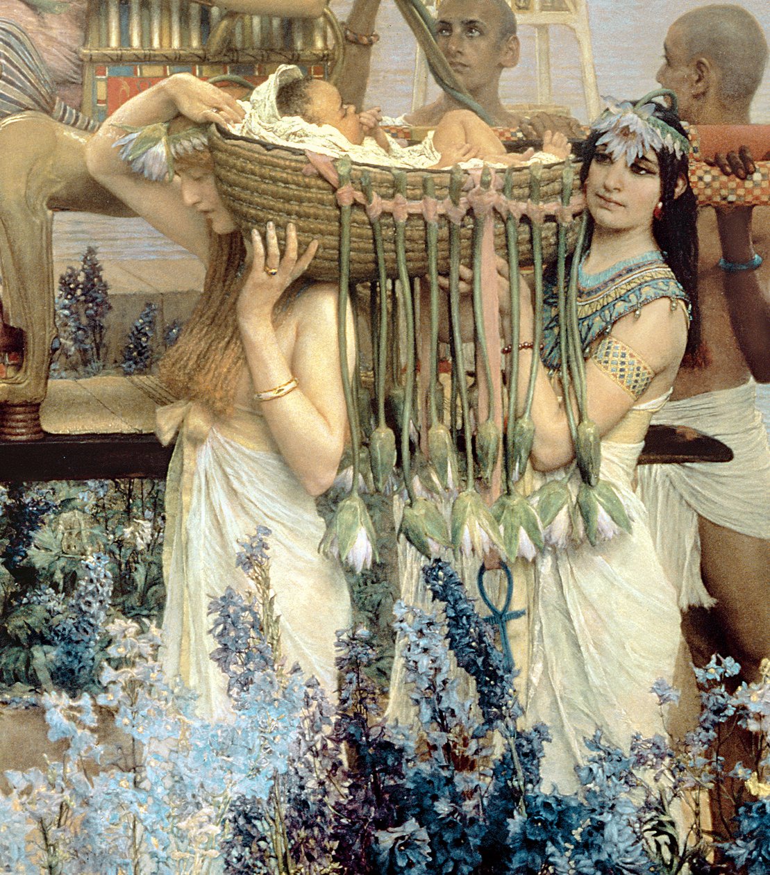Die Auffindung des Moses durch die Tochter des Pharao von Lawrence Alma-Tadema