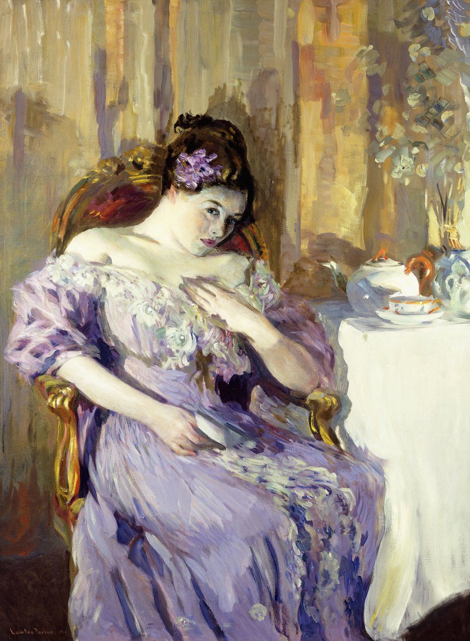 Dame in Lavendel von Lawton Parker