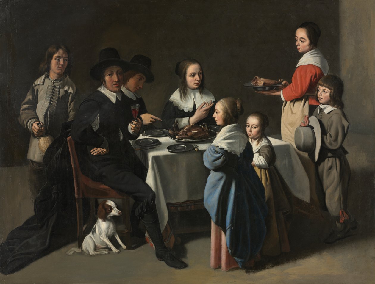 Le Nain - Ein Familienmahl, ca. 1645-55 oder später von Le Nain Brothers