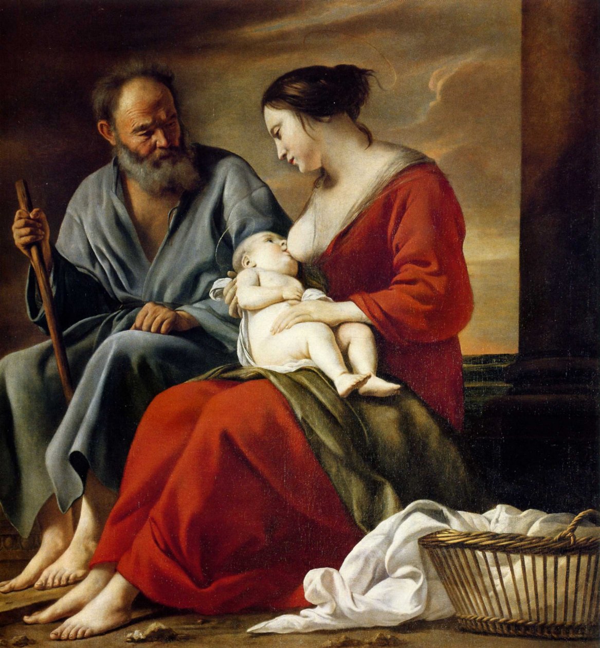 Le Nain - Ruhe der Heiligen Familie von Le Nain Brothers