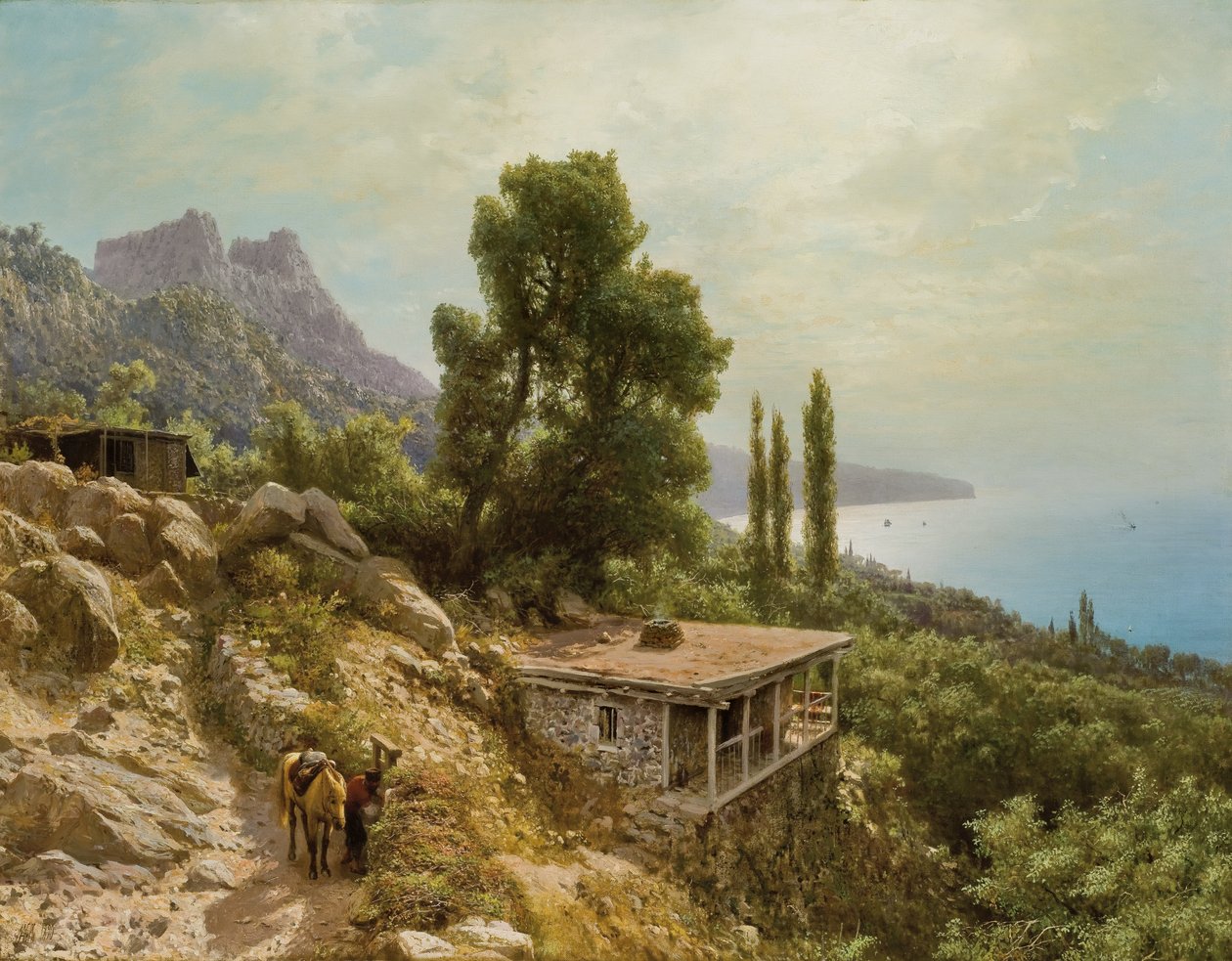 In der Nähe von Ay-Petri auf der Krim, 1890 von Lef Feliksovich Lagorio
