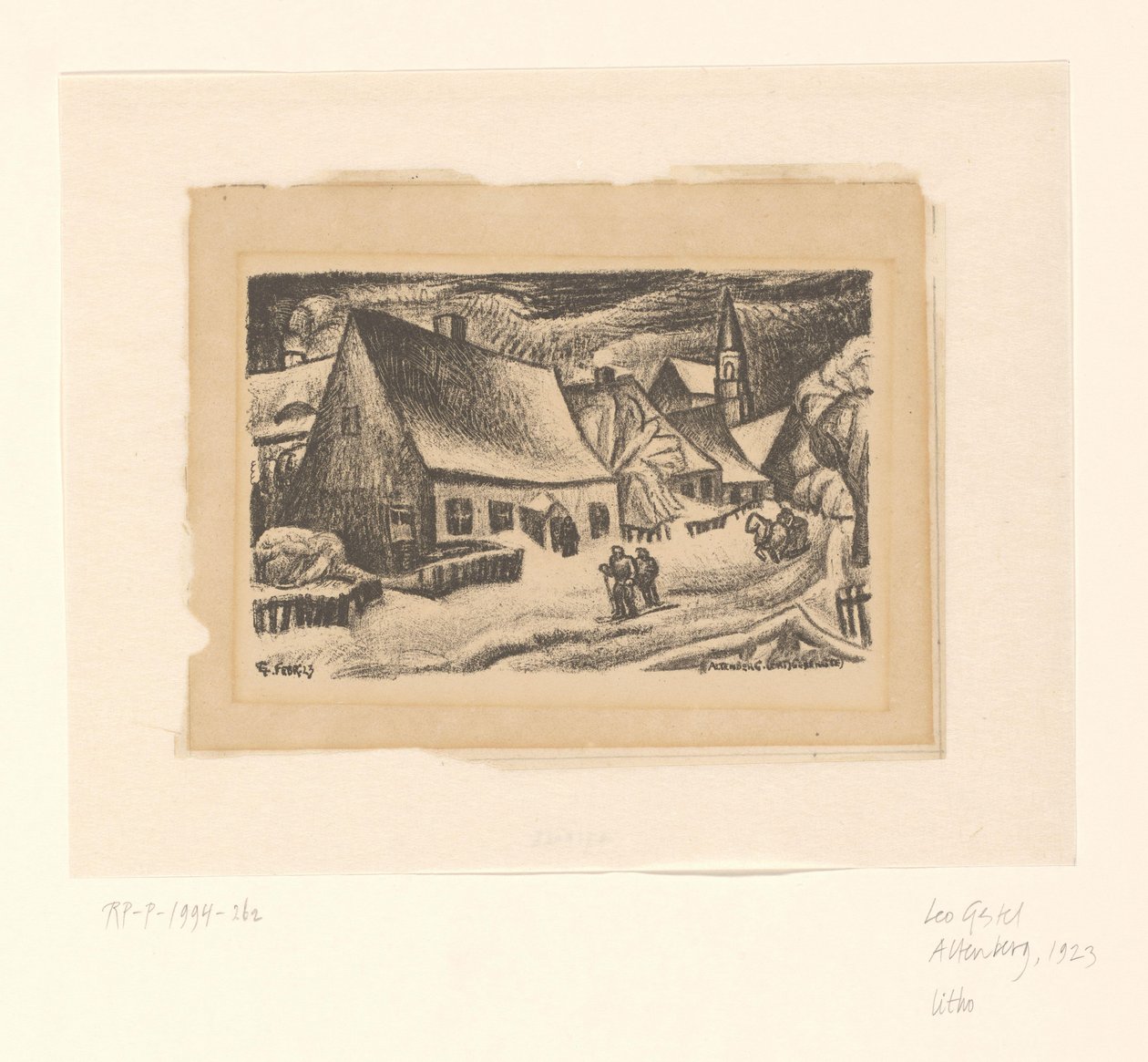 Altenberg (Erzgebirge) von Leo Gestel (signed by artist)