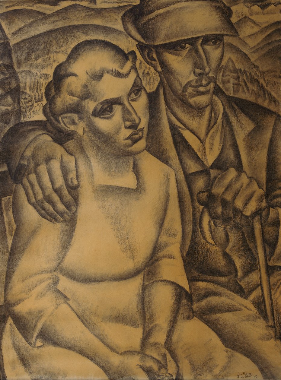 Die Verlobten im Bayerischen Wald von Leo Gestel