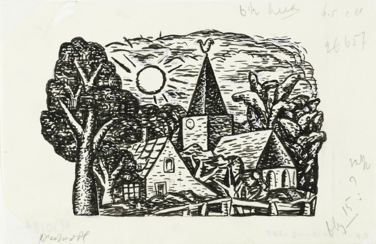 Vignette für Biografie von Gestel durch Prof. W. van der Pluym von Leo Gestel