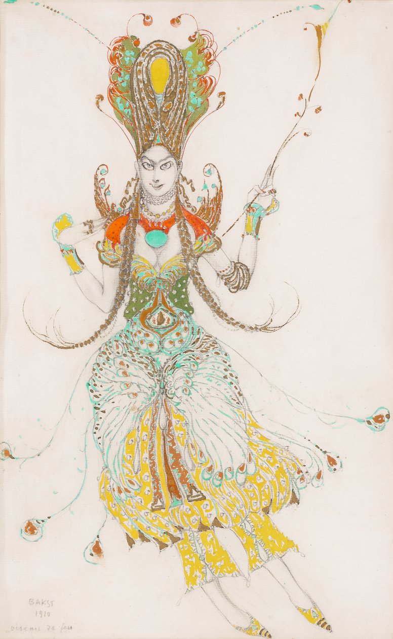 Kostümentwurf für Tamara Karsavina als 
