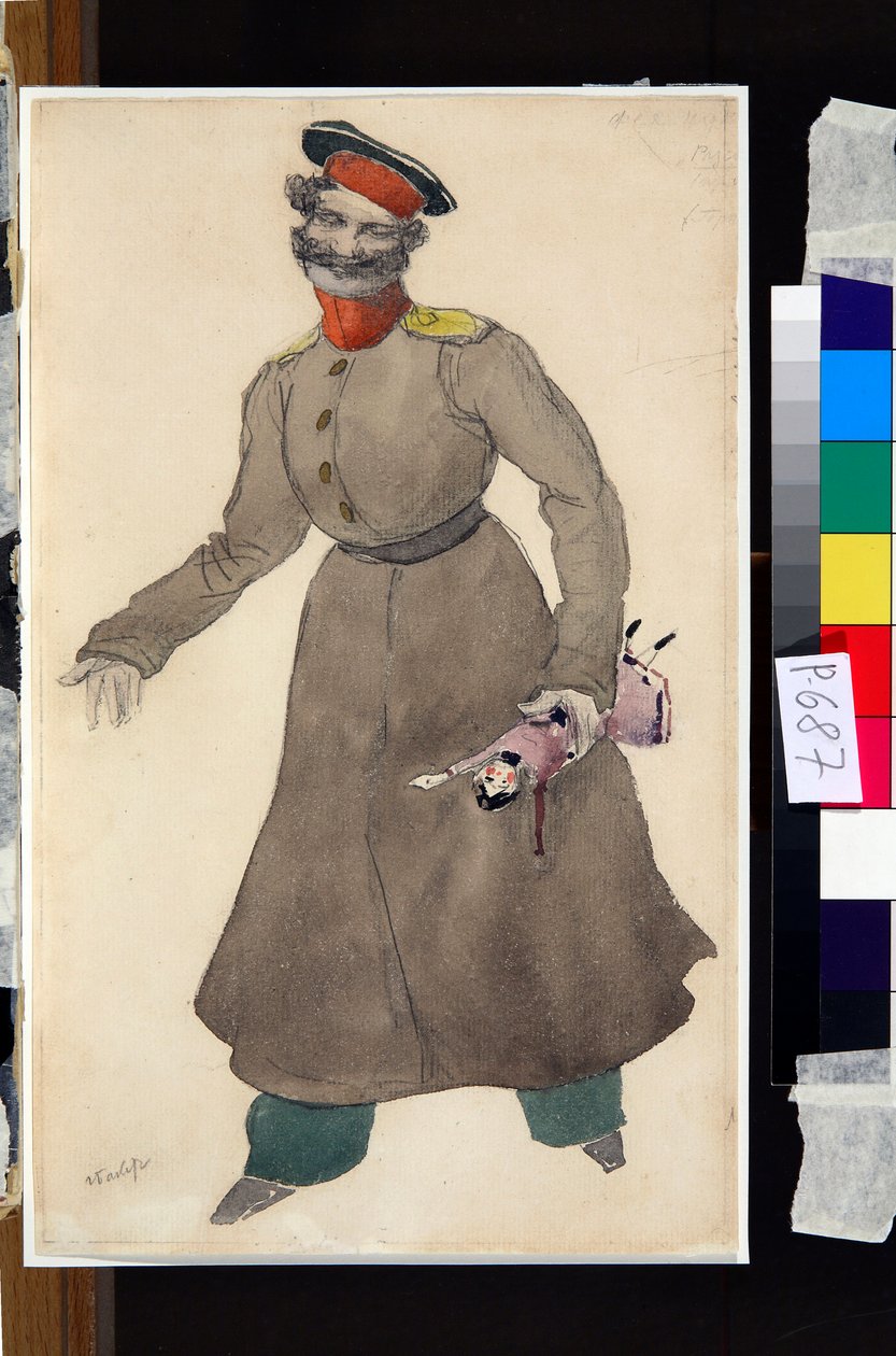Kostümentwurf für das Ballett Die Puppenfee von J. Bayer von Leon Bakst