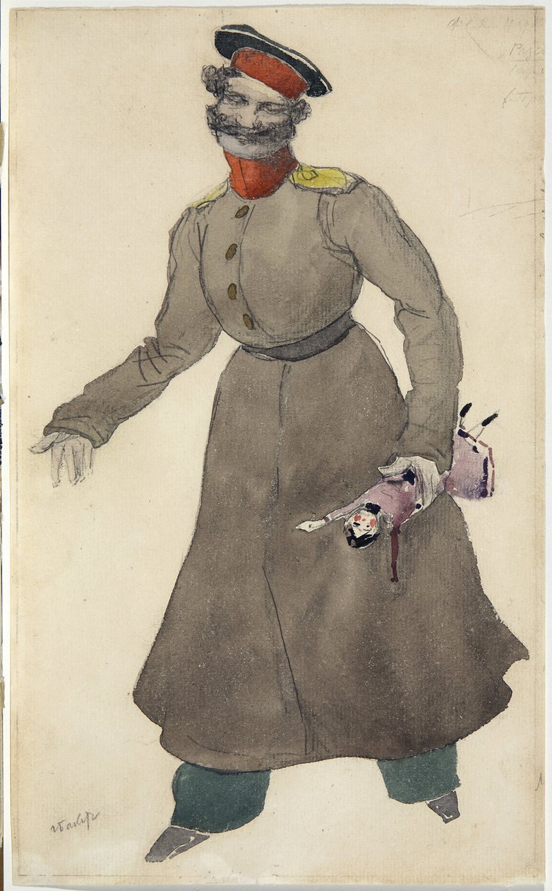 Kostümentwurf für das Ballett Die Feenpuppe von J. Bayer, 1903 von Leon Bakst