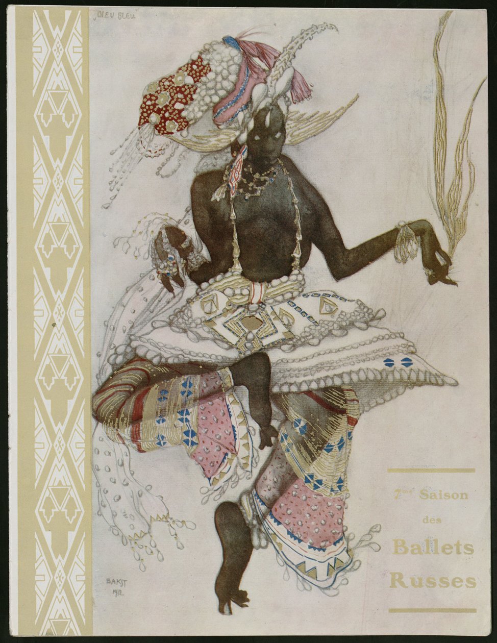 Titelseite des Souvenirprogramms für Ballets Russes von Leon Bakst