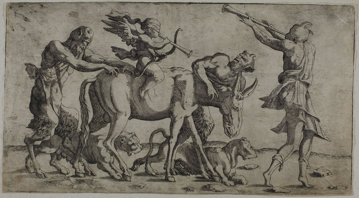 Amor mit verbundenen Augen von Leon Davent