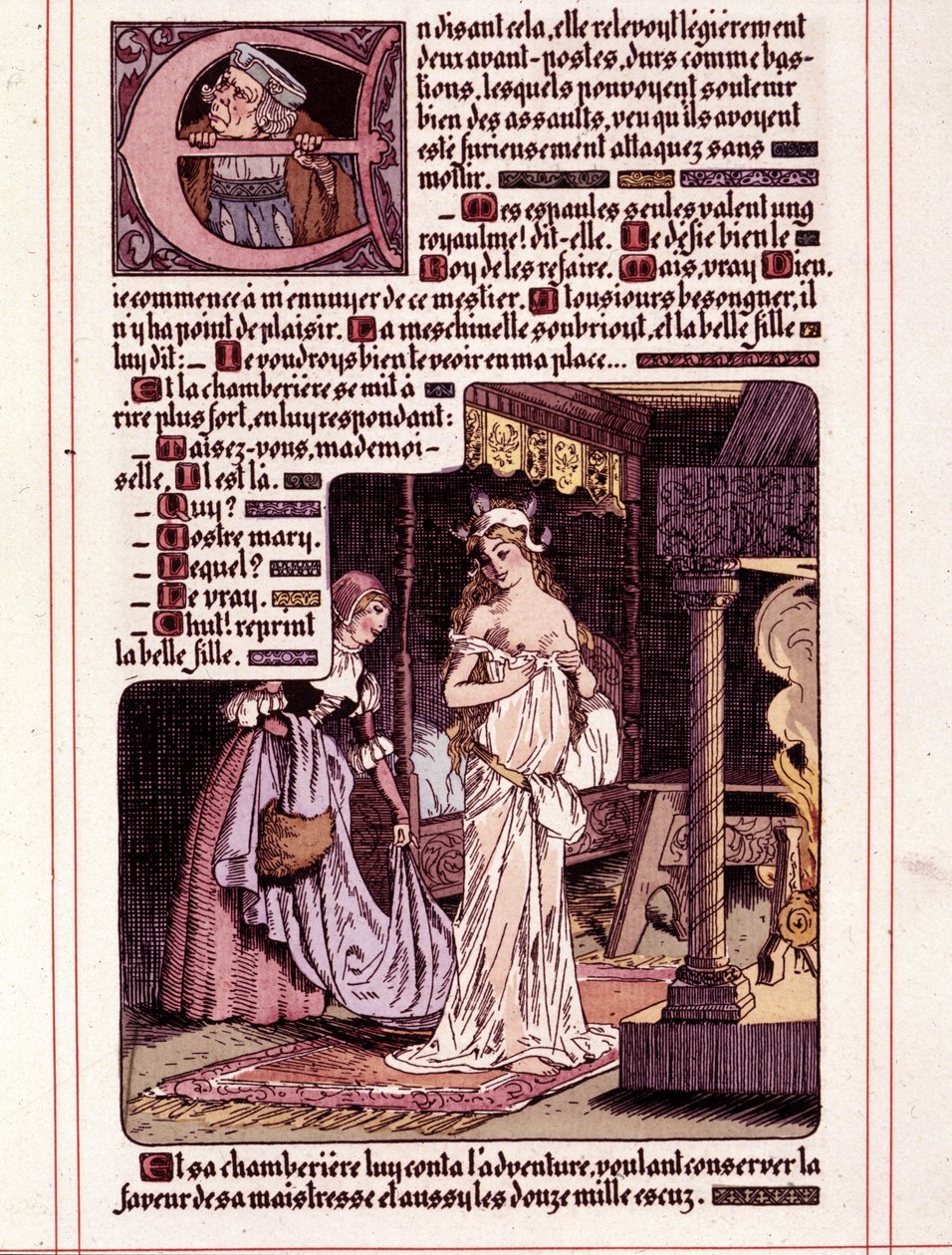 Illustration des Romans „La Mye du Roy“ von Honoré de Balzac von Leon Lebegue