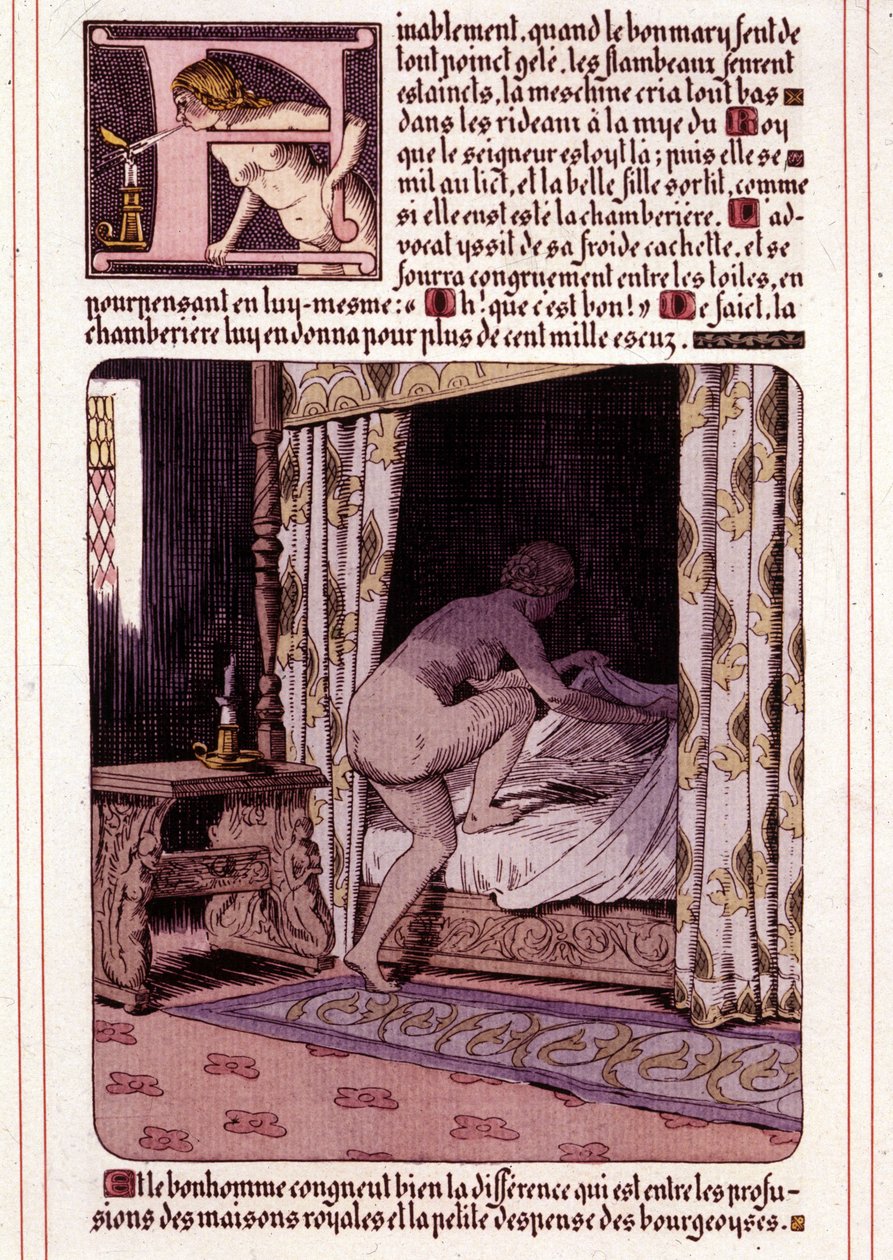 Illustration des Romans „La Mye du Roy“ von Honoré de Balzac von Leon Lebegue