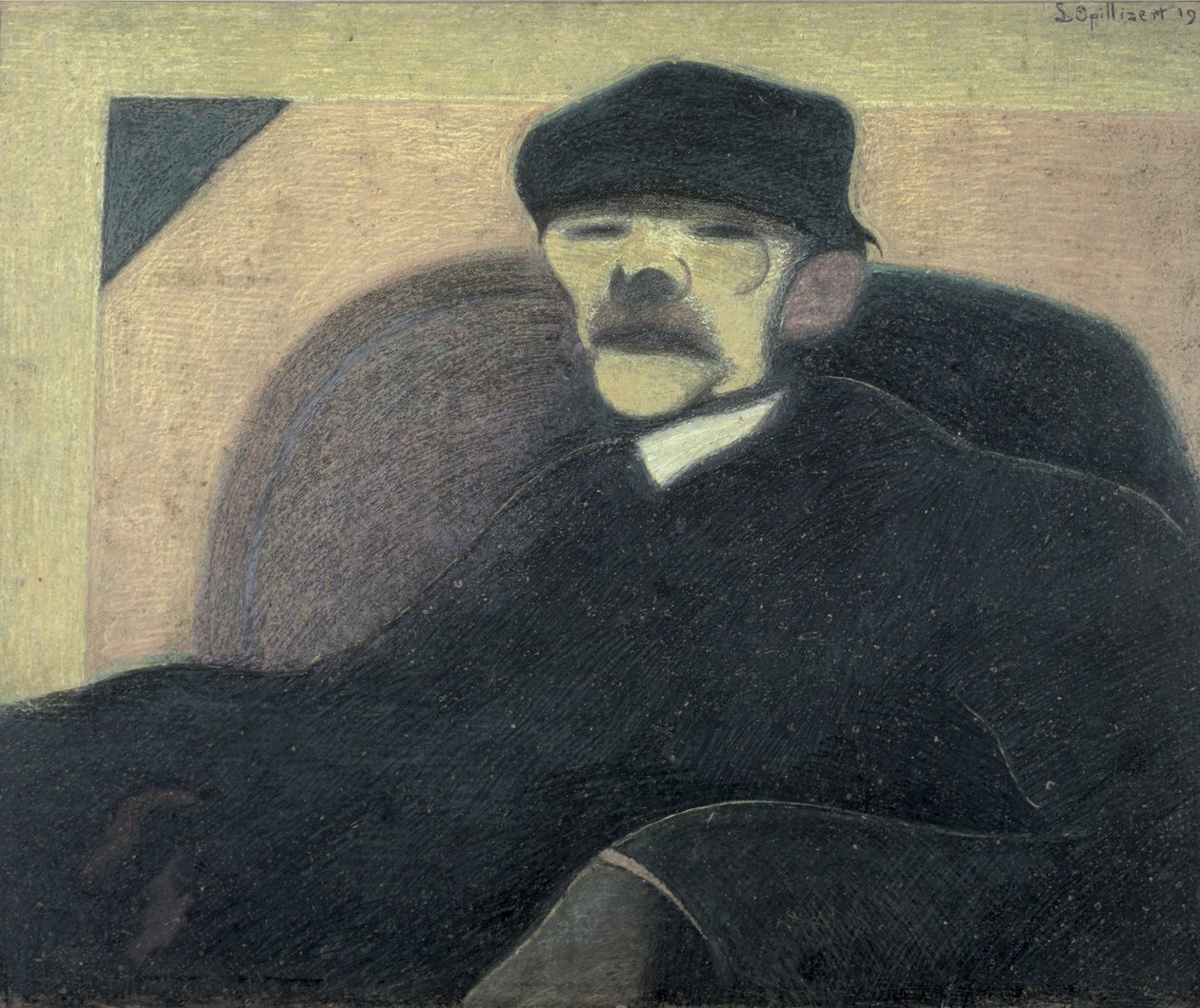 Der Mann mit dem roten Ohr, Porträt von Gorki von Leon Spilliaert