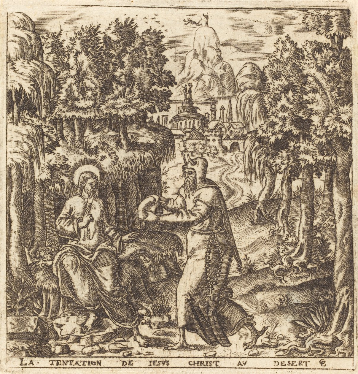 Die Versuchung Christi von Leonard Gaultier