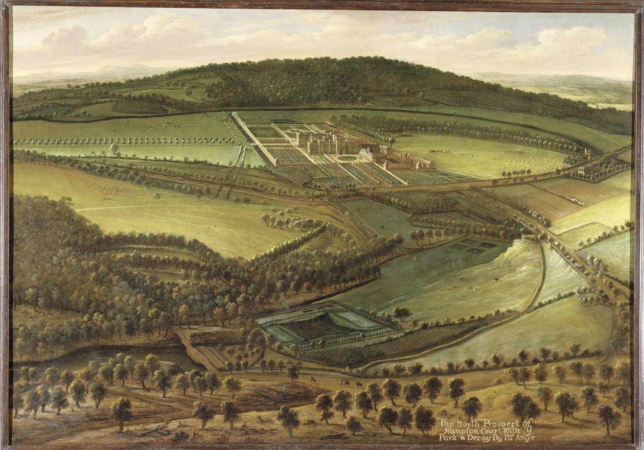 Die Nordansicht von Hampton Court, ca. 1699 von Leonard Knyff