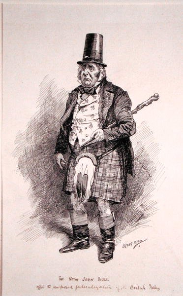 Der neue John Bull, Illustration aus Punch, veröffentlicht am 26. Oktober 1910 von Leonard Raven Hill