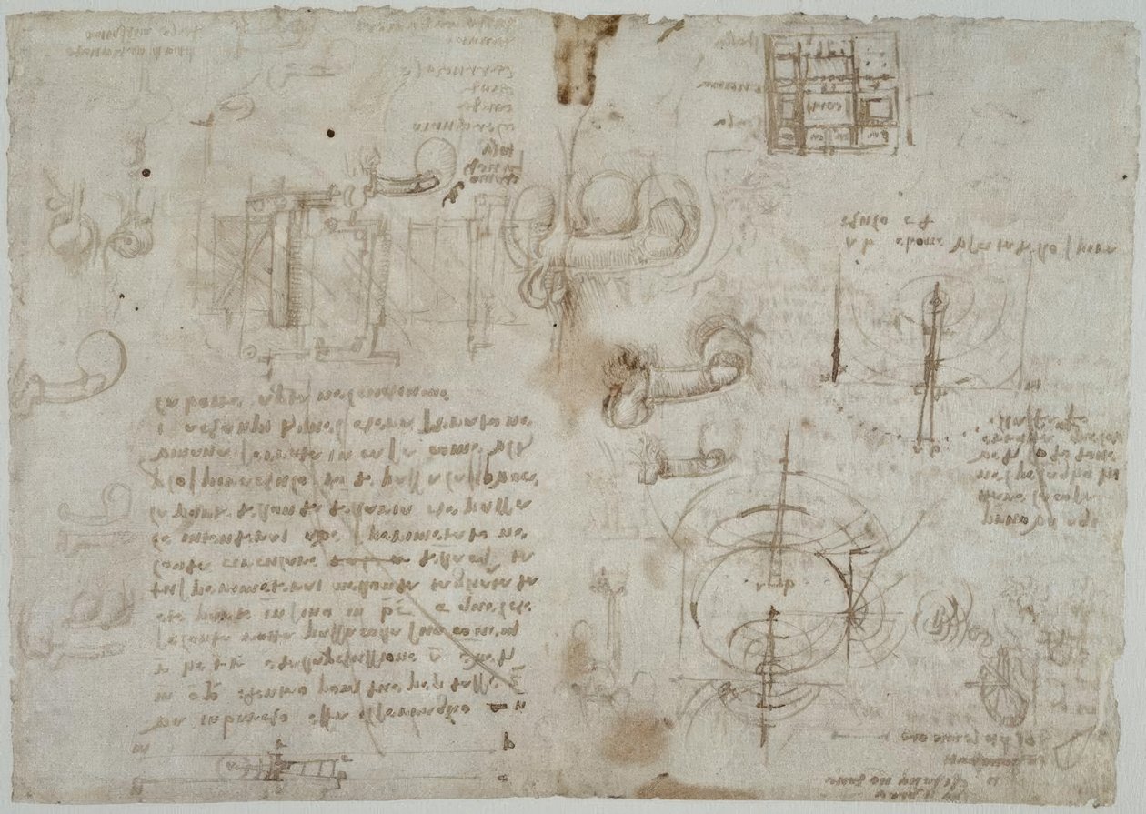 Studien zur Wellenbewegung des Wassers von Leonardo da Vinci