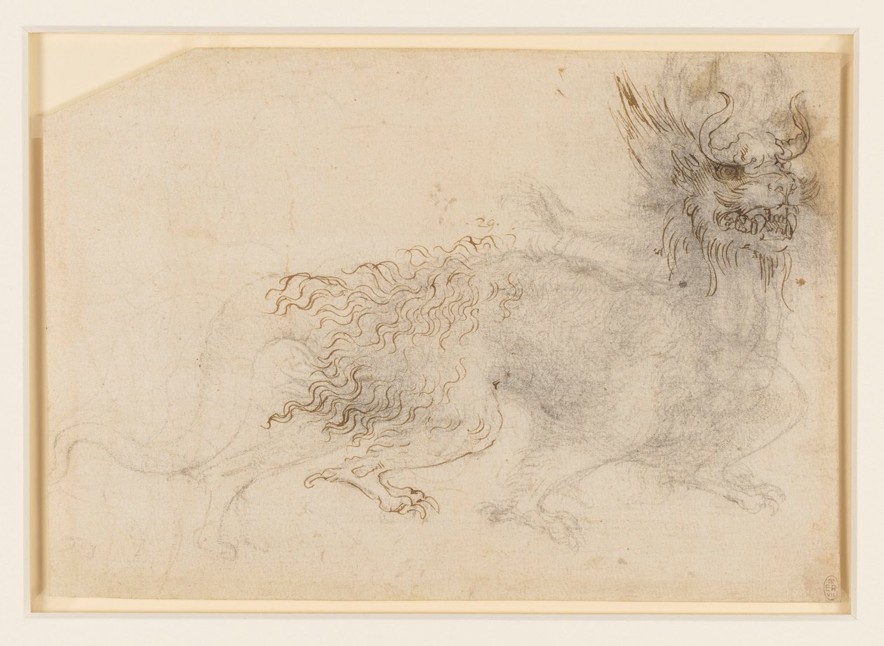 Entwurf für ein Drachenkostüm von Leonardo da Vinci