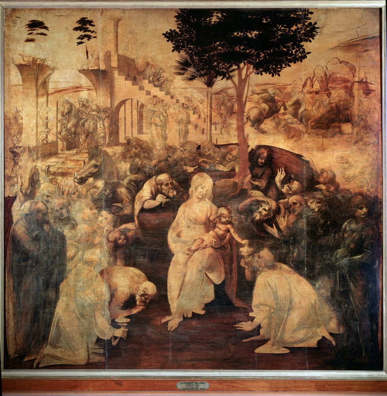 Anbetung der Könige von Leonardo da Vinci