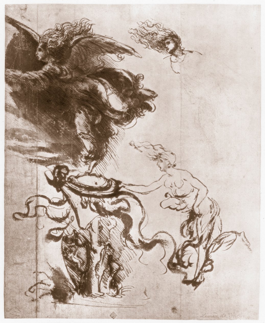 Allegorie der Fortuna, ca. 1483 von Leonardo da Vinci